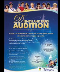 Audizione Catania Disneyland Paris