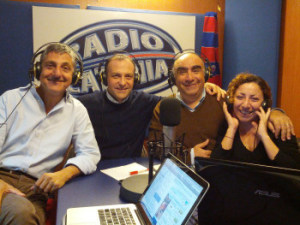 Melania Tanteri, Franco Riccioli, Giuseppe Idonea e Nuccio Condorelli a Catania Report