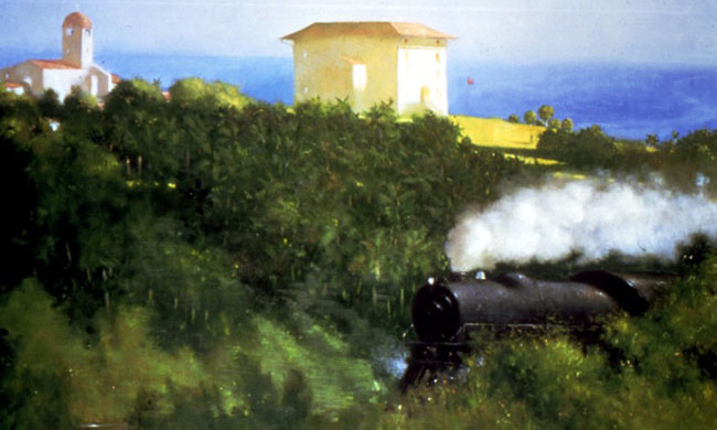 Corridor Oil on Canvas, 54 x 82 in, 1985